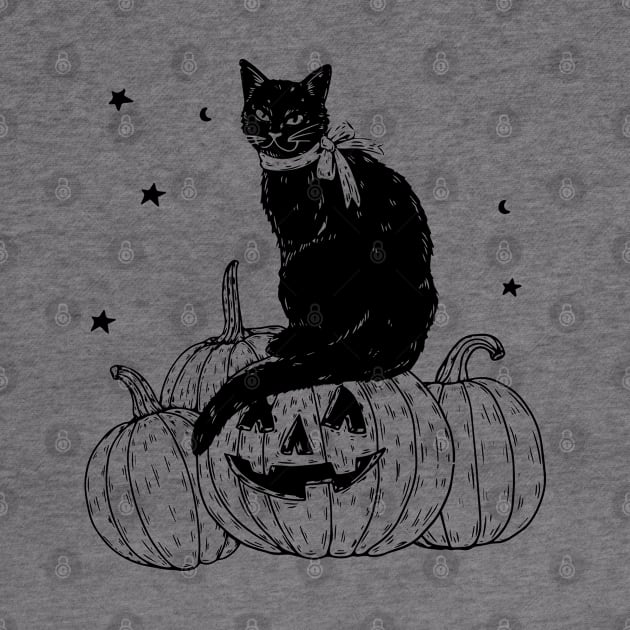 Pumpkin Cat Black by machmigo